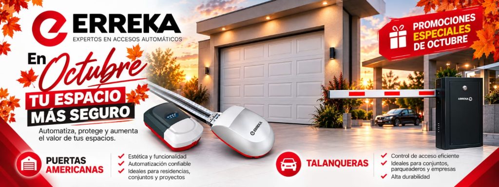 Promoción octubre ERREKA de automatización de puertas y accesos automáticos